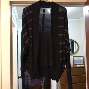 Express black/silver cardigan